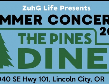 Logo for summer concerts at the Pines Dine