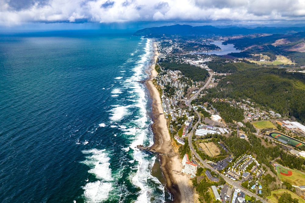 Oregon Coast from above